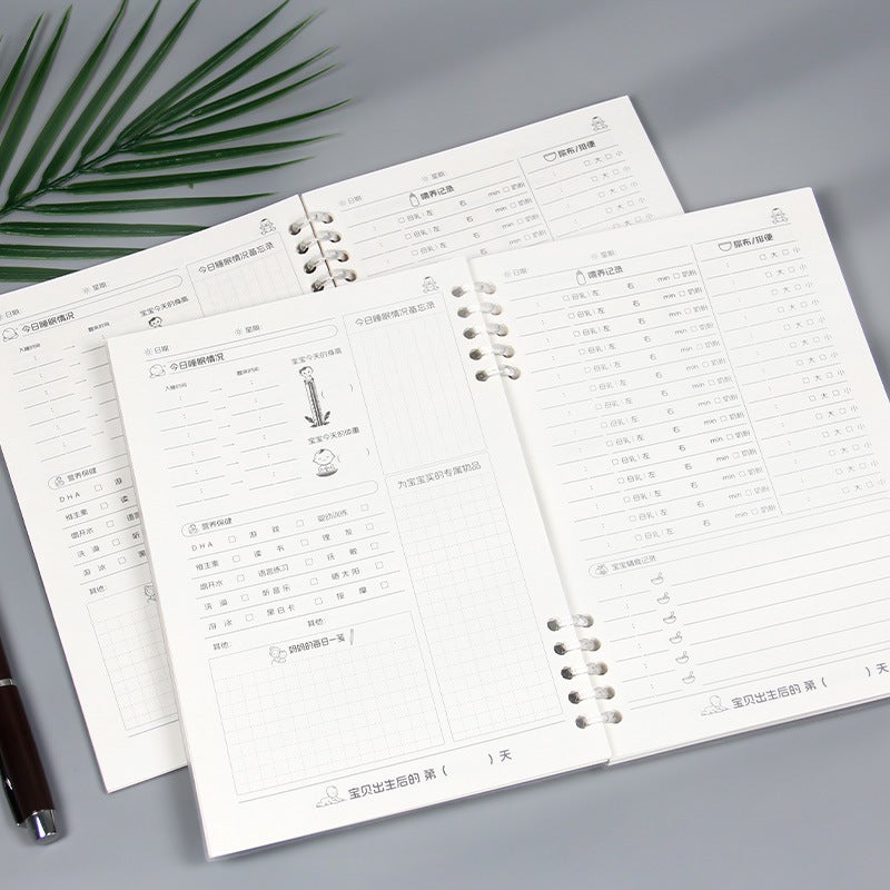 Baby Feeding Book Baby Feeding Diary Newborn Record Book Infant Daily Rest Feeding Record Book - Image 5